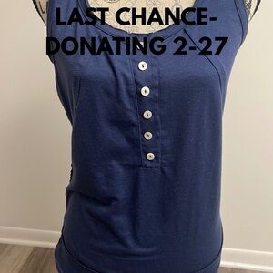 NWOT Navy Blue Tank Top!